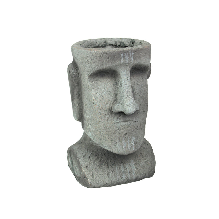 Trinx Easter Island Stone Statue Planter Wayfair